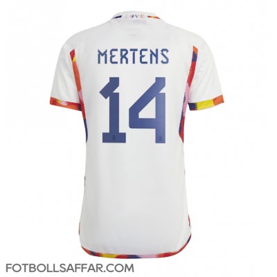 Belgien Dries Mertens #14 Bortatröja VM 2022 Kortärmad